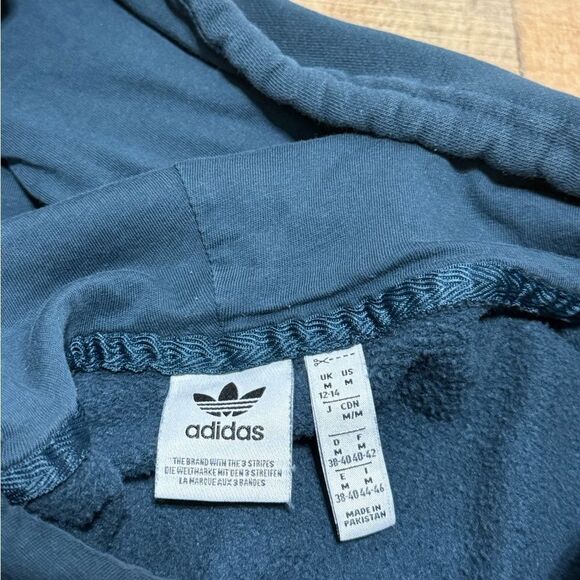 adidas Originals Women's Adicolor Essentials Fleece Hoodie size M arctic night - Picture 14 of 14